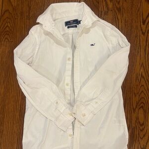 Vineyard Vines White Button Down Shirt for Kids